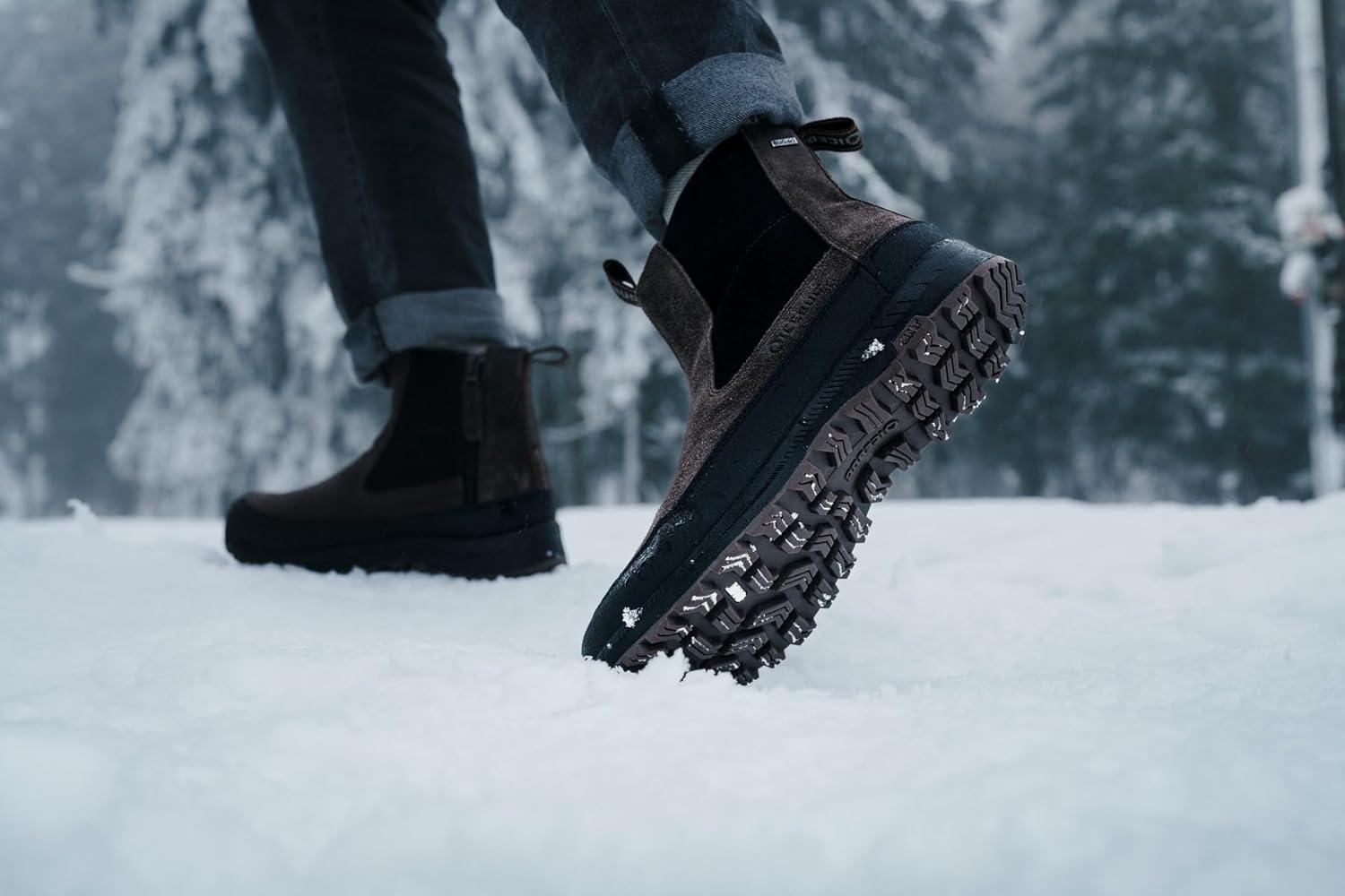 image:imageIcebug Boda BUGrip Mens Winter Walking Boots with Steel Studs SlipResistant Traction Zipper ClosureTaupe