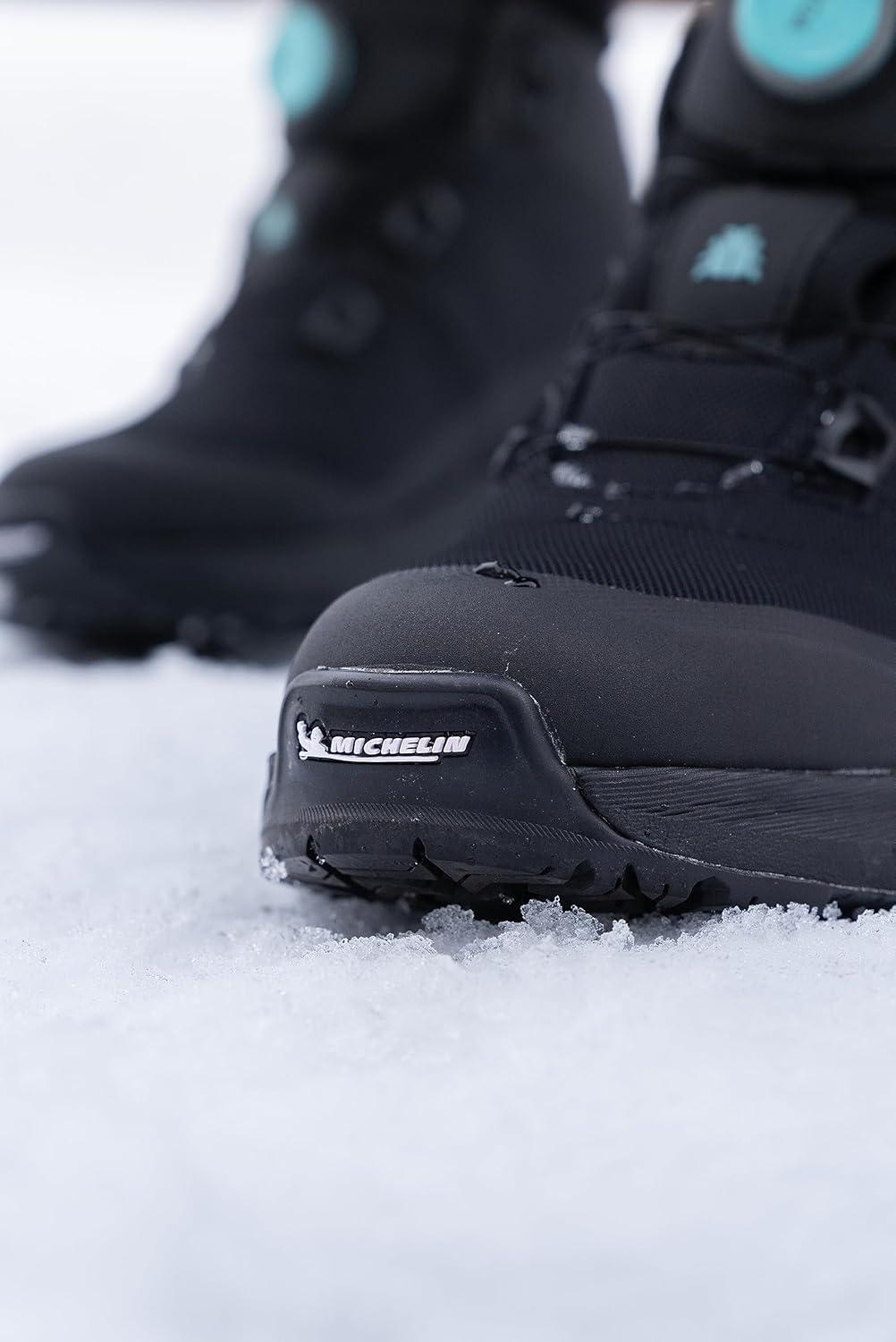image:imageIcebug Womens Stavre2 Michelin GTX Midcut Winter Hiking Boot with Traction SoleBlackJade Mist