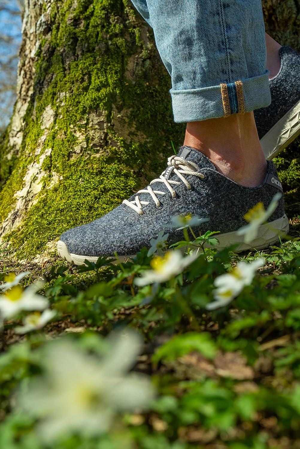 image:imageIcebug EIDE Wool Biosole Walking Shoe with Grip SoleDark Grey