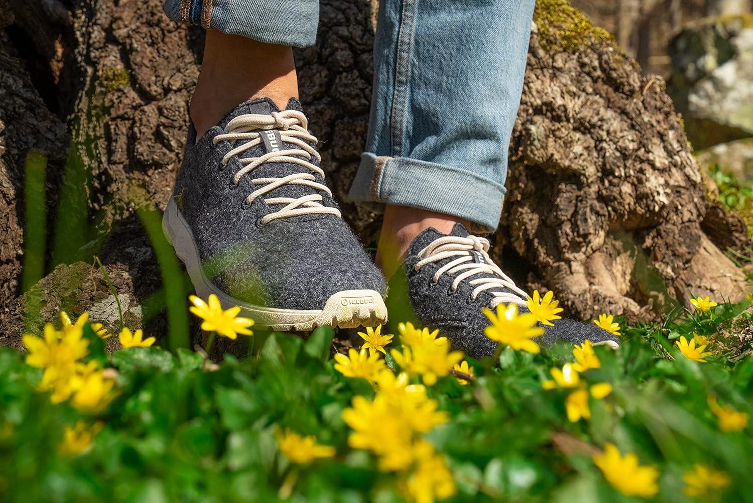 image:imageIcebug EIDE Wool Biosole Walking Shoe with Grip SoleDark Grey