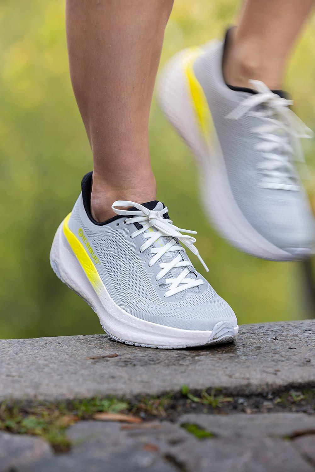 image:imageIcebug Mens Aura RB9X Road Running Shoe with Traction SoleLight GreyLime
