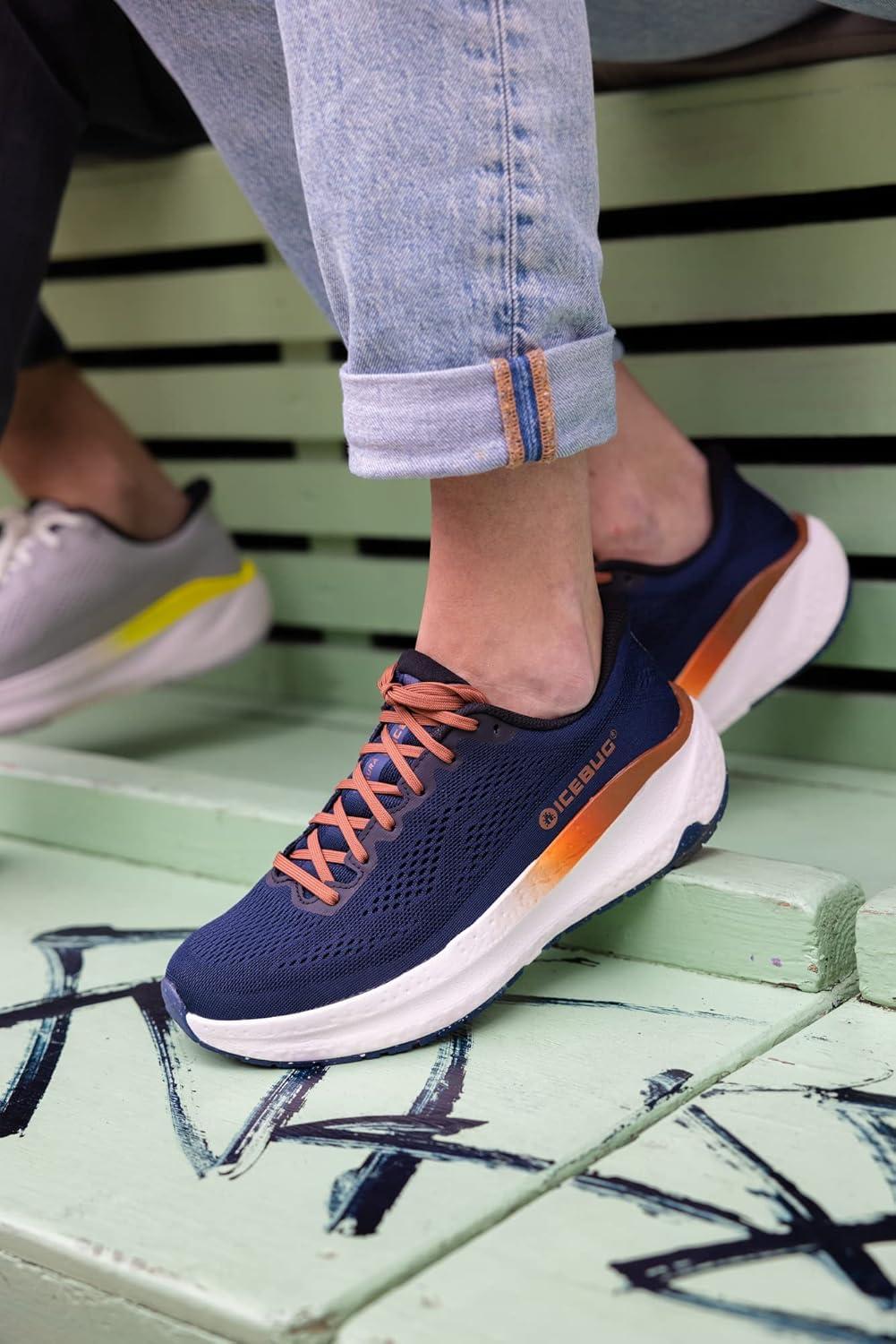 image:imageIcebug Womens Aura RB9X Road Running Shoe with Traction SoleDeep BlueCopper