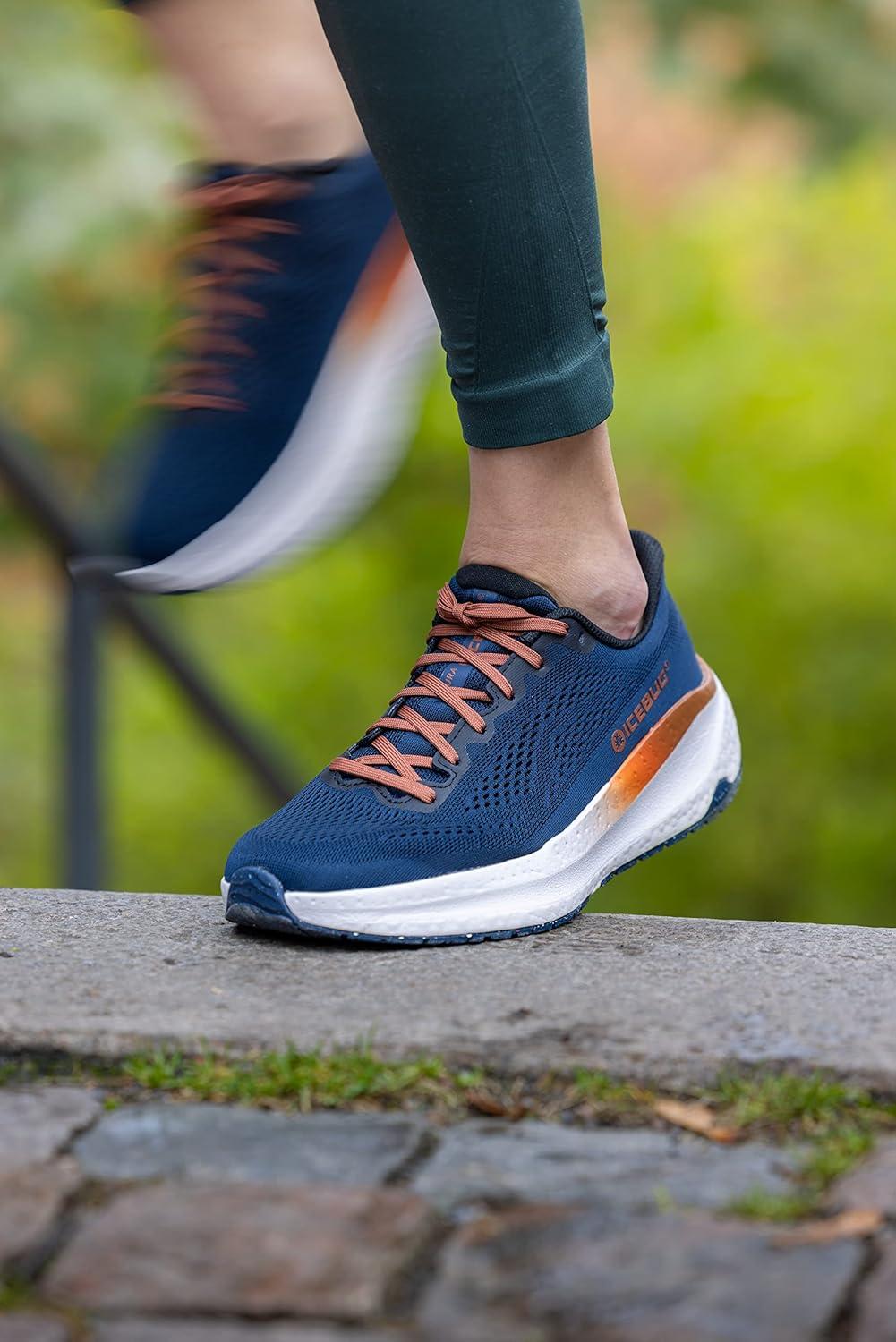 image:imageIcebug Womens Aura RB9X Road Running Shoe with Traction SoleDeep BlueCopper