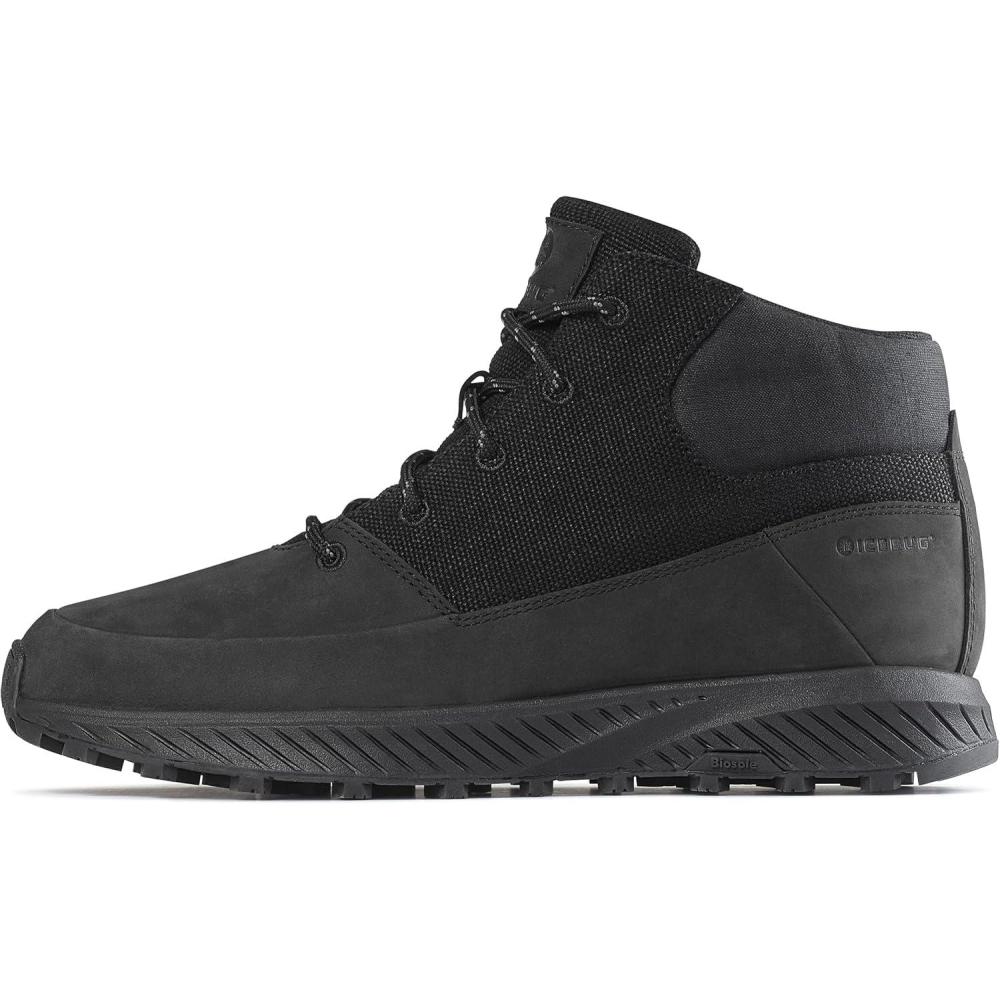 image:imageIcebug Larvik Hemp Biosole HempLeather Midcut Walking Shoe with Grip SoleTrue Black