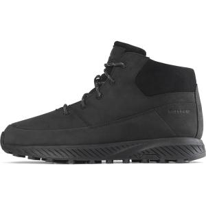 Icebug Larvik Biosole Leather Midcut Walking Shoe with Grip Sole(True Black)