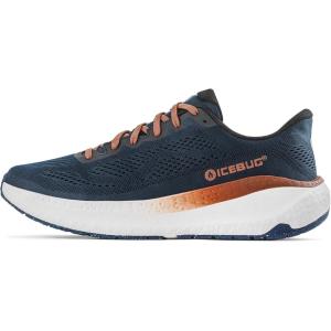 Icebug Mens Aura RB9X Road Running Shoe with Traction Sole(Deep Blue/Copper)