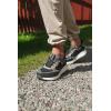 Icebug Norna RB9X – Comfortable Leather Sneaker for Women & Men, Water-Repellent Nubuck, Slip-Resistant RB9X Sole(Black/Grey)