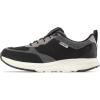 Icebug Norna RB9X – Comfortable Leather Sneaker for Women & Men, Water-Repellent Nubuck, Slip-Resistant RB9X Sole(Black/Grey)