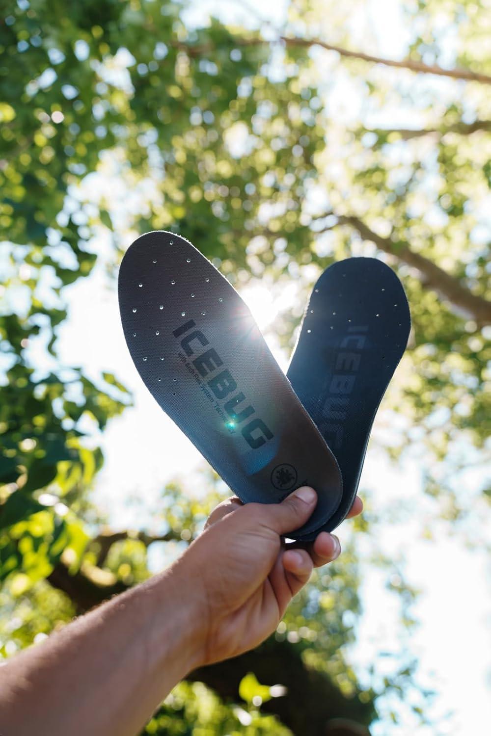 image:imageIcebug Comfort Insoles with Dynamic Arch Support Charcoal Medium Arch M 11Charcoal Medium Arch
