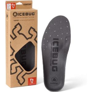 Icebug Comfort Insoles with Dynamic Arch Support, Charcoal Medium Arch, M 11(Charcoal High Arch)