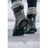 Icebug Metro2 BUGrip Women’s Winter Walking Boots with Steel Studs – Suede Upper – Slip-Resistant Traction – Zipper Closure(Grey)