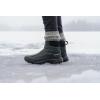 Icebug Metro2 BUGrip Women’s Winter Walking Boots with Steel Studs – Suede Upper – Slip-Resistant Traction – Zipper Closure(Grey)