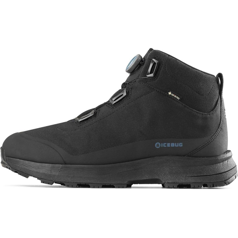 image:imageIcebug Mens Stavre2 Michelin GTX Midcut Winter Hiking Boot with Traction SoleBlackPetroleum