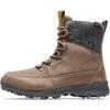 Icebug Womens Adak ReWool BUGrip Winter Hiking Boot with Carbide Studded Traction Sole(Coffee/Grey)