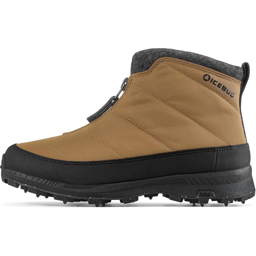 image:imageIcebug Sala BUGrip Womens Winter Walking Boot WaterResistant Quilted Ripstop Warm Insulation Spiked OutsolePecan