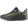 Icebug Mens NewRun BUGrip GTX Trail Running Shoe with Carbide Studded Traction Sole(Black/Poison)