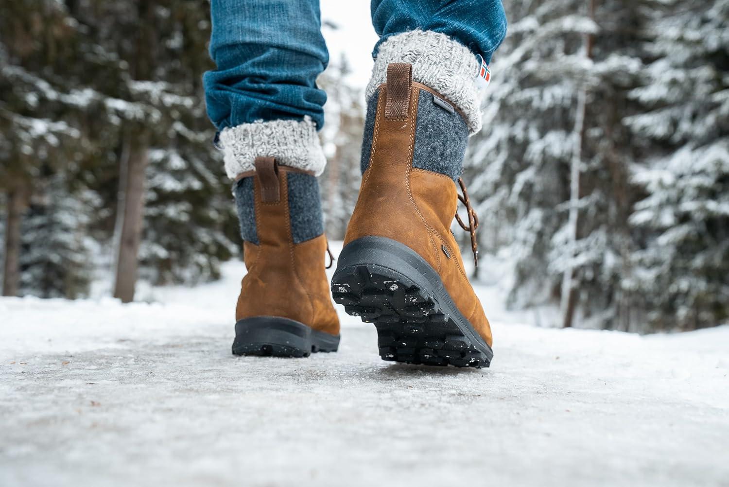 image:imageIcebug Mens Adak BUGrip Winter Hiking Boot with Carbide Studded Traction SoleCoffeeGrey