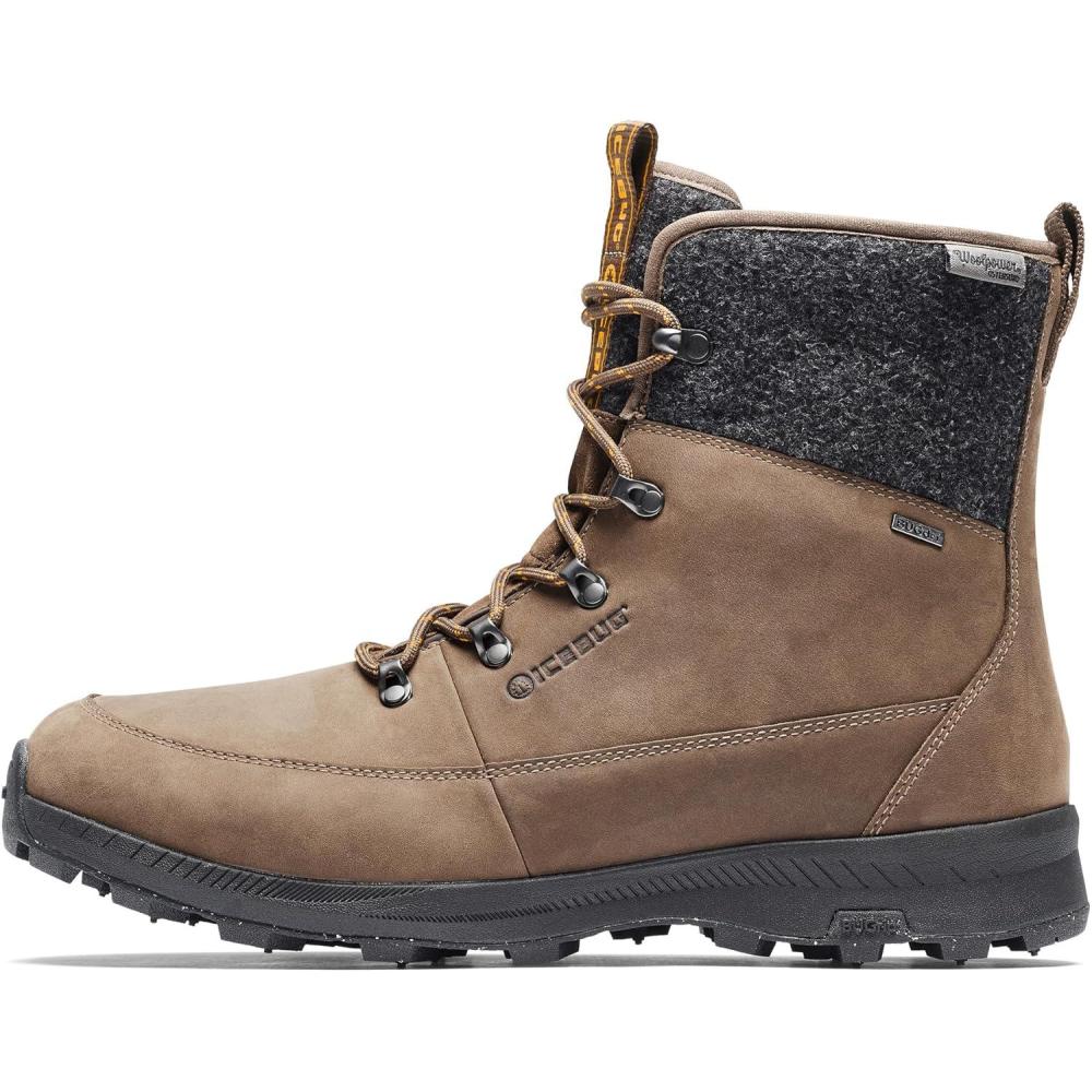 image:imageIcebug Mens Adak BUGrip Winter Hiking Boot with Carbide Studded Traction SoleCoffeeGrey