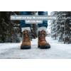 Icebug Mens Adak BUGrip Winter Hiking Boot with Carbide Studded Traction Sole(Coffee/Grey)